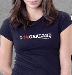   "I-Bike-Oakland" T shirt  (W) - Women's
