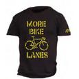   More Bike Lanes tee shirt