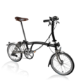 Brompton M type 3 speed Superlight - raw laquer