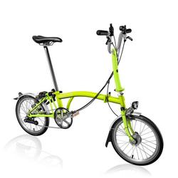 Brompton M type 6 spd reduced gears-with dynamo LIME GREEN