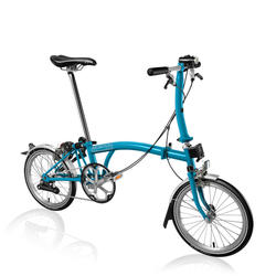 Brompton S type 2 speed - lagoon blue