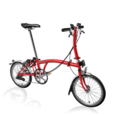 Brompton S type 6 speed - ALL RED