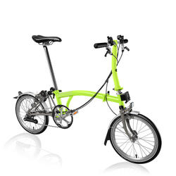 Brompton S type 6 speed Superlight -Lime Green