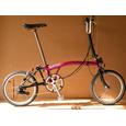 Brompton M type 6 speed - Claret/Black